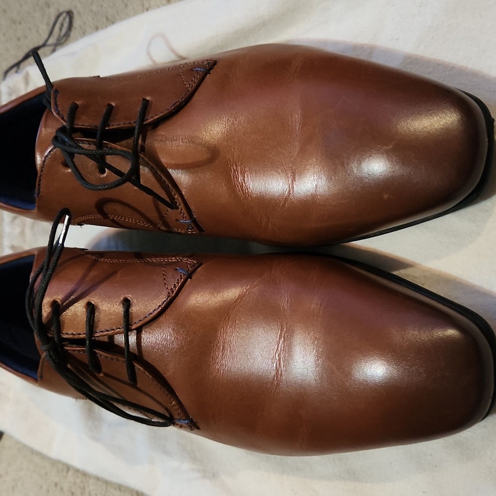 Ted Baker Brown Leather Dress Shoes - Men's 9